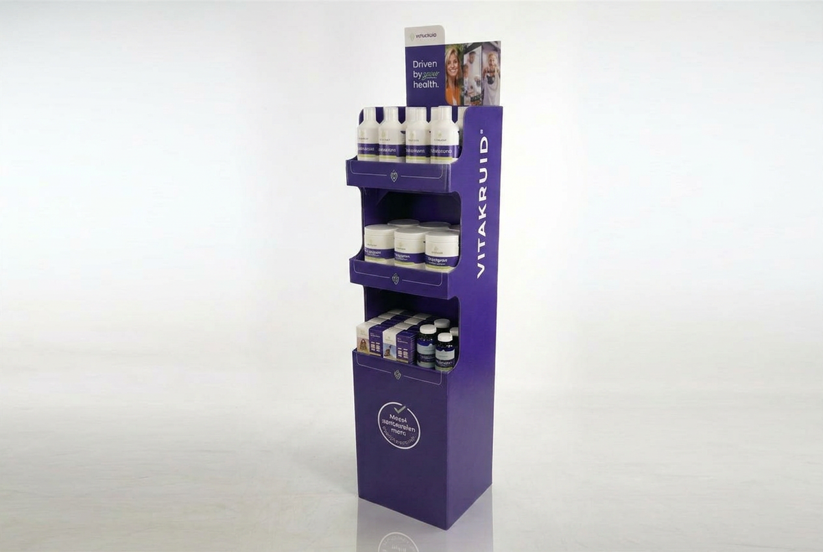 Voedingssupplement display - Vloerdisplay - Vitakruid - Holbox Shop Direct