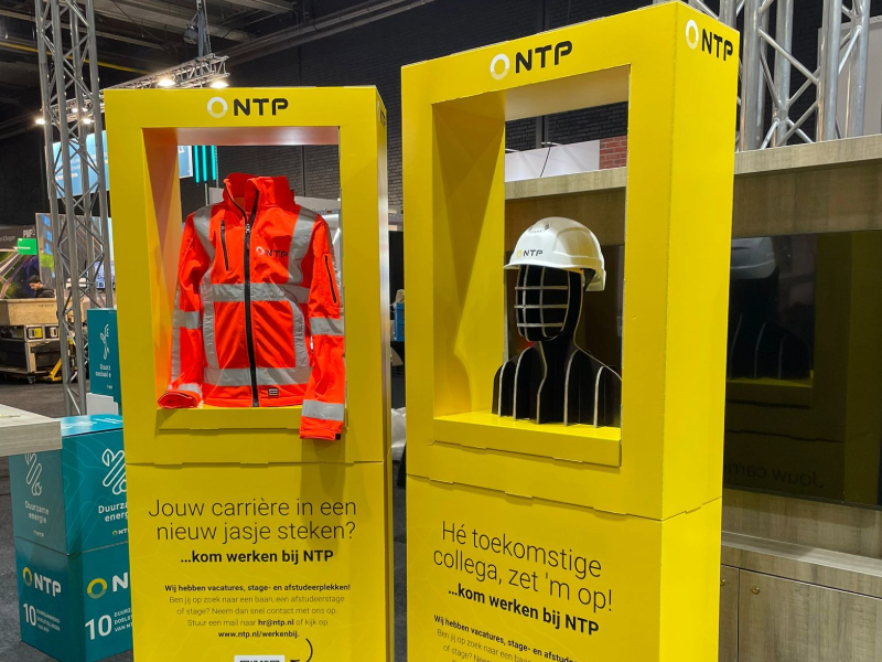 Kartonnen beursstand NTP - Vloerdisplays - Holbox Shop Direct