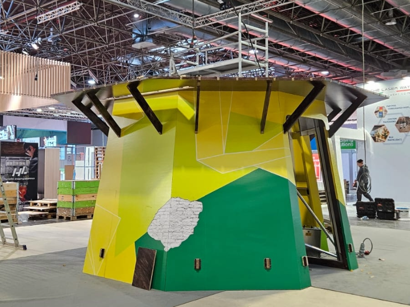 Opbouw EuroShop 2026 - Onderkant Molen - Holbox Opbouw EuroShop 2026 - Onderkant Molen - Holbox