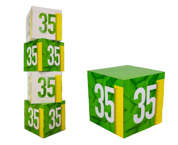 Stackable cubes closed | Different sizes | set of 4 cubes