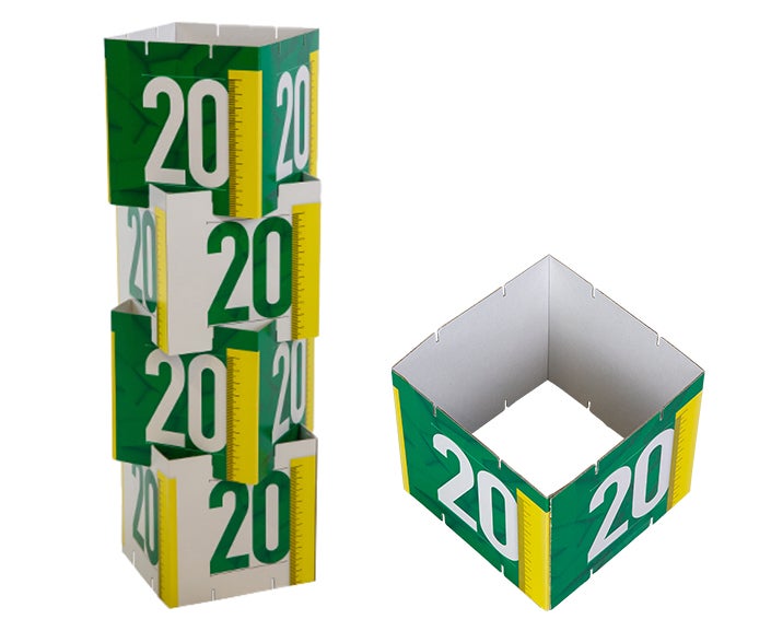 Stackable cubes open| Various sizes | Set of 4 cubes
