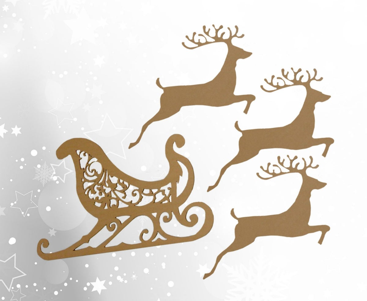 Arrensleigh with reindeer (2D)