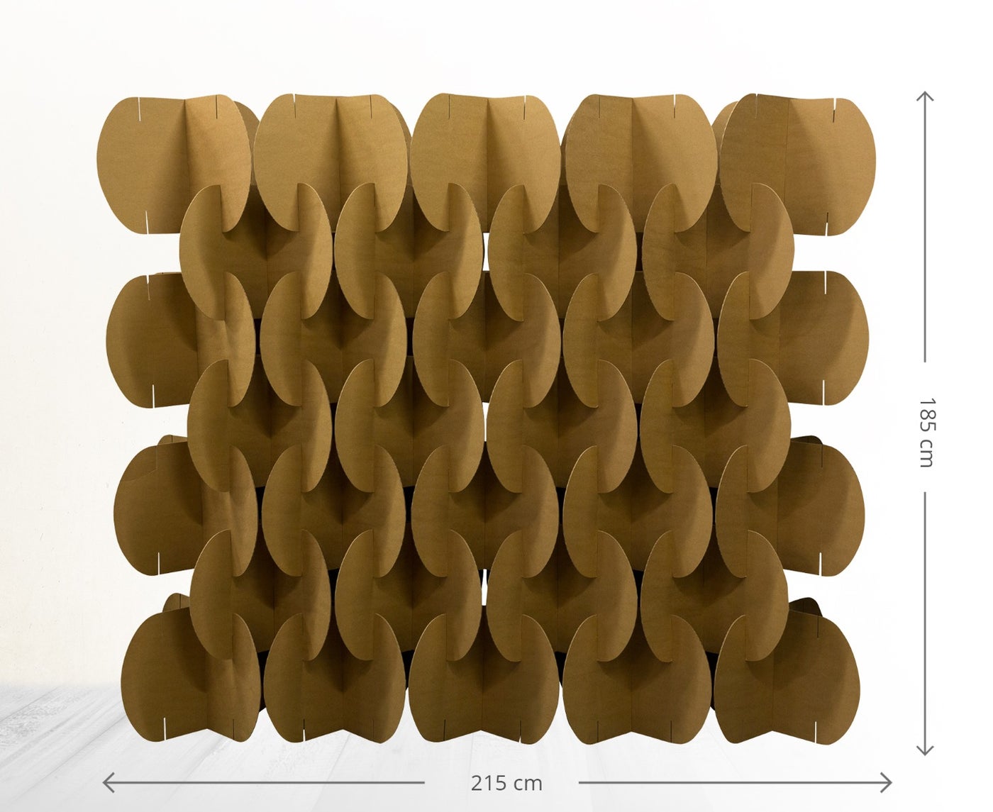 Cardboard wall