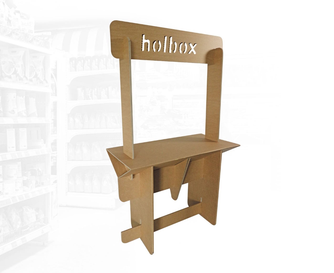 Kartonnen Marktkraam Eigen design persoonlijk Holbox Shopdirect 