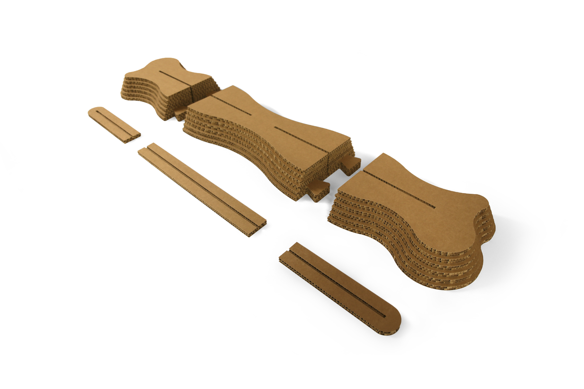 Organic Re-board Wand - voet en afdeklijst