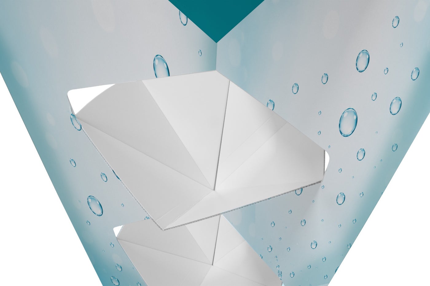 Tower Dumpbin – 4 product compartments – detail view