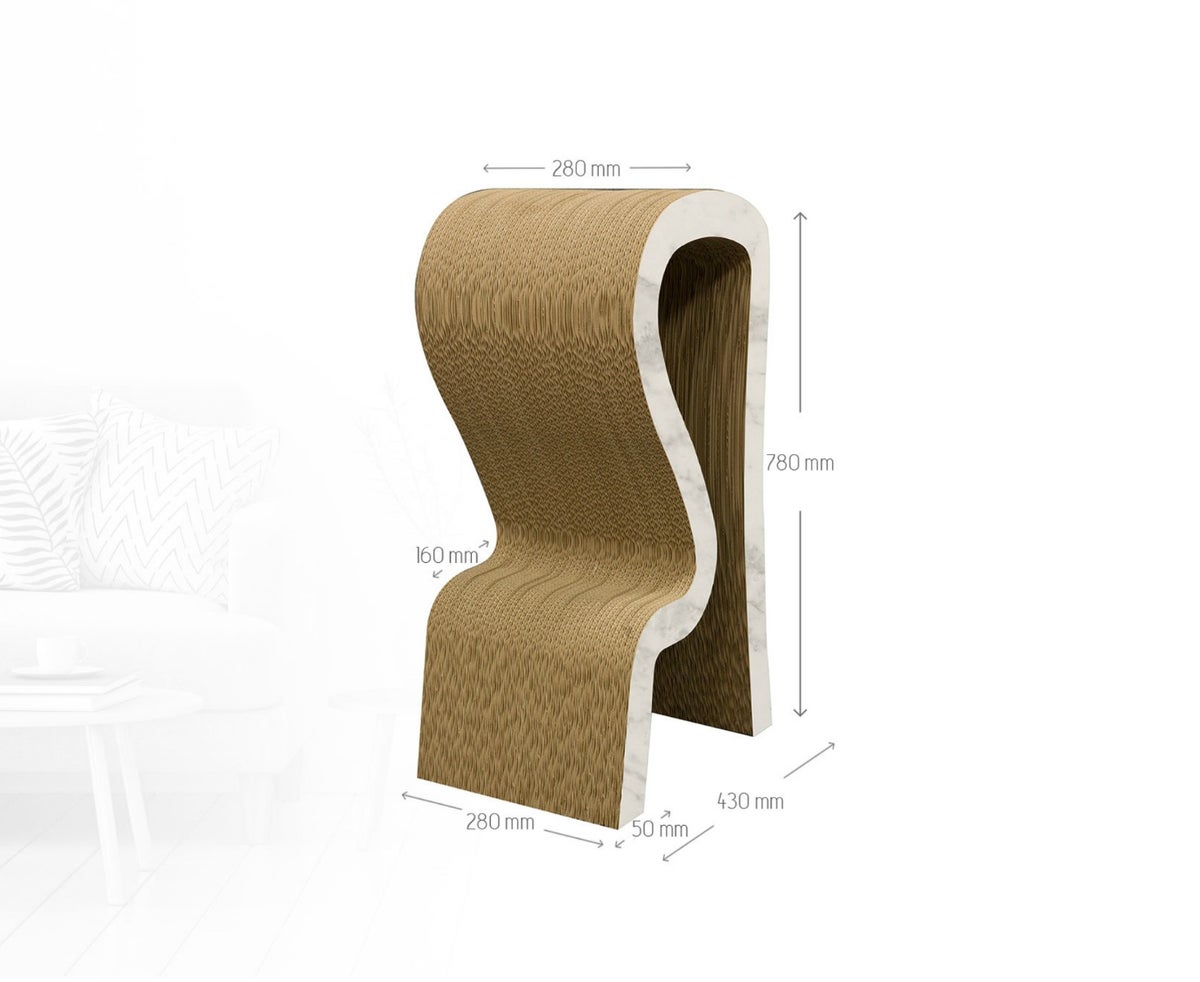 Beursmeubel Wave Barkruk Karton Holbox Shopdirect