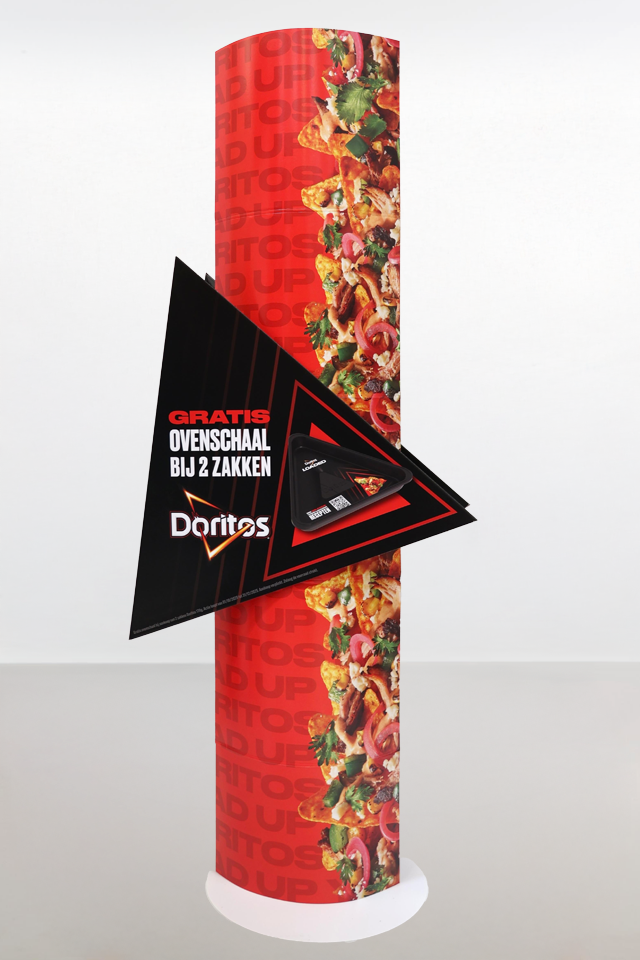 Kartonnen Ellipse zuil Doritos Kartonnen Ellipse zuil Doritos