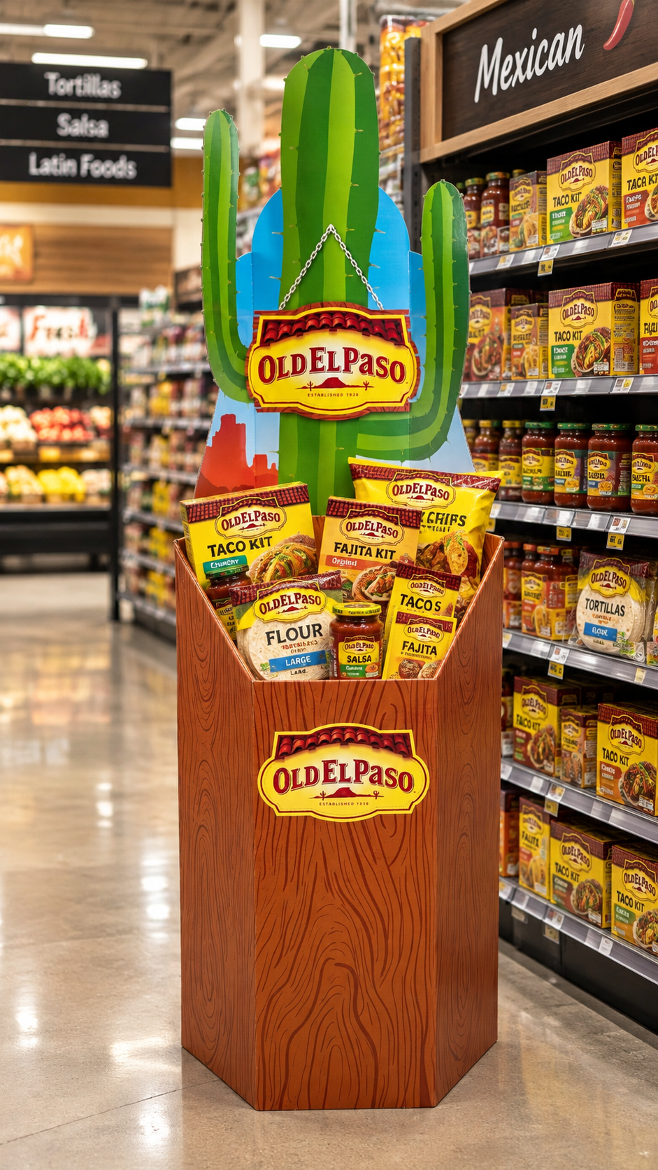 Dumpbin Display - Zeshoek - Old El Paso - Holbox Shop Direct Dumpbin Display - Zeshoek - Old El Paso - Holbox Shop Direct
