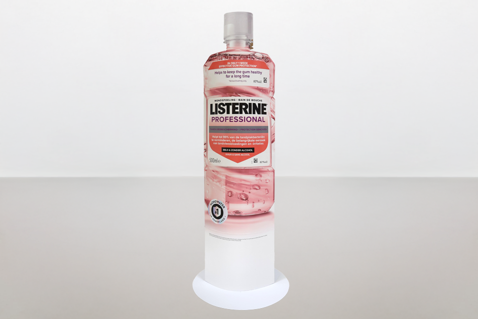 Kartonnen Ellipse zuil Listerine Kartonnen Ellipse zuil Listerine