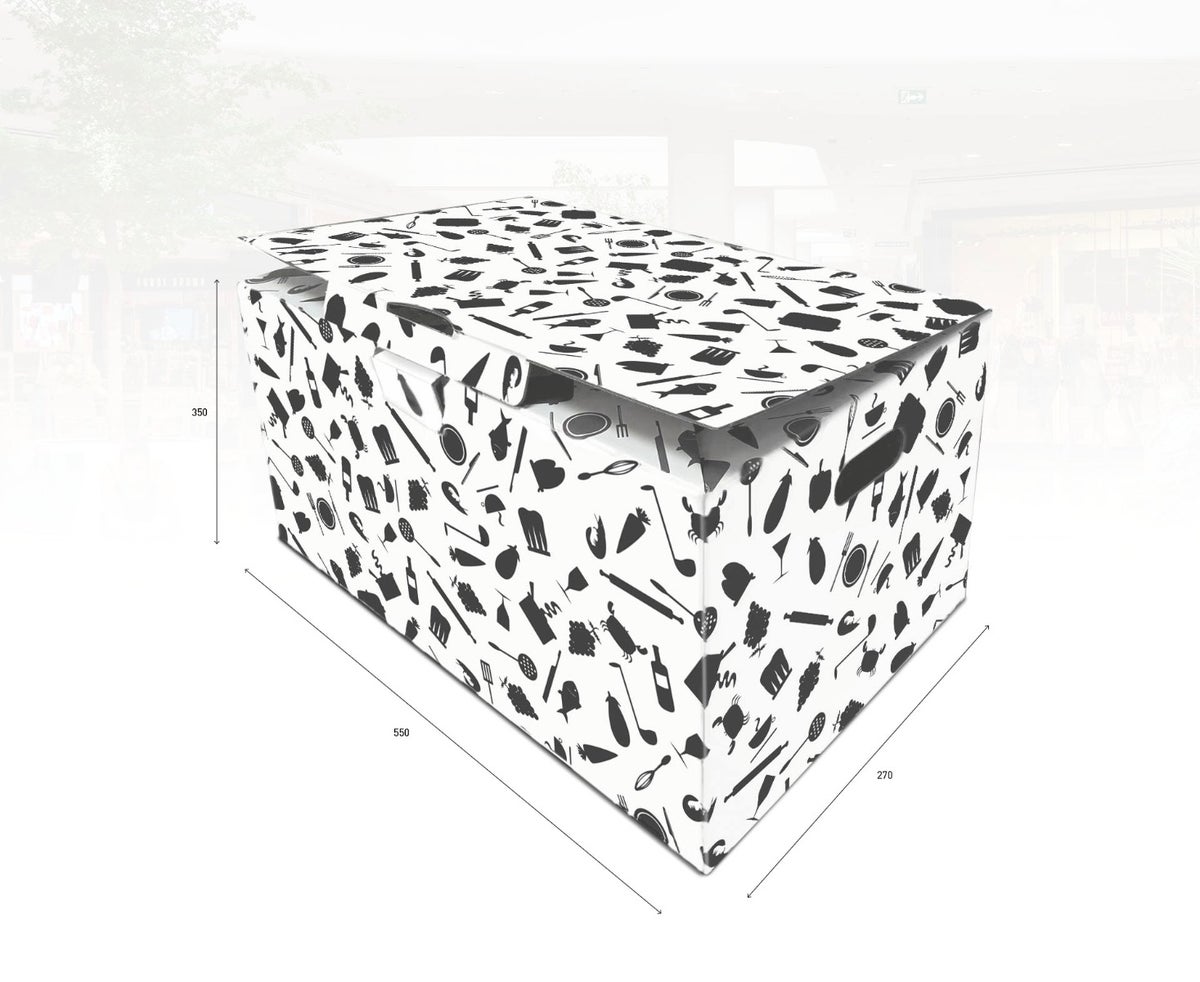 Grote Dinerbox gemaakt van karton, geheel zelf te personaliseren gemaakt door Holbox Shopdirect Grote Dinerbox gemaakt van karton, geheel zelf te personaliseren gemaakt door Holbox Shopdirect