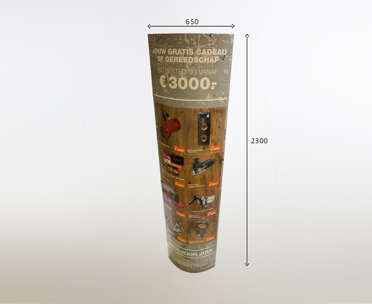 Zuil 650 x 2300 Karton Persoonlijk Eigen ontwerp Holbox Shopdirect Zuil 650 x 2300 Karton Persoonlijk Eigen ontwerp Holbox Shopdirect