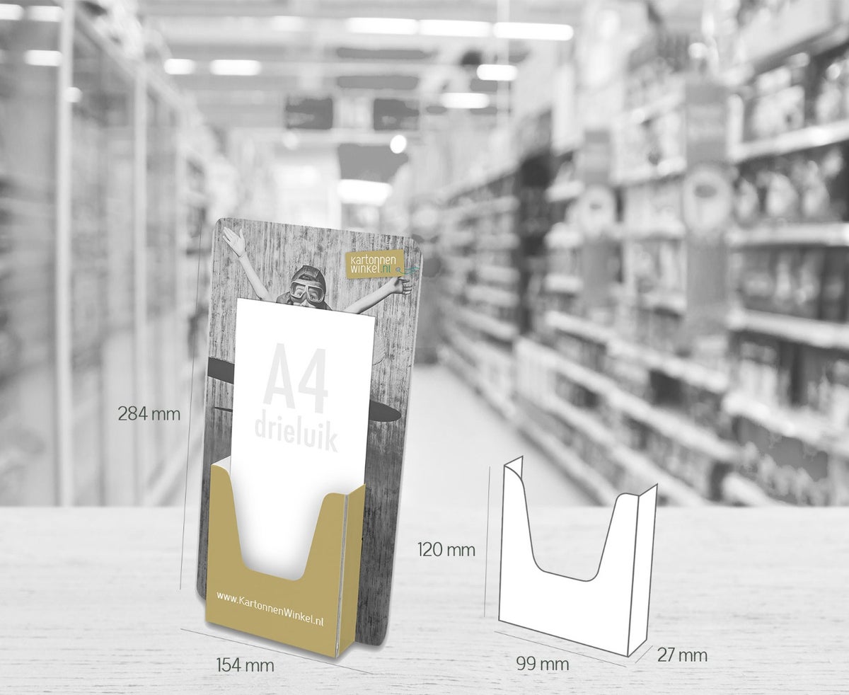 Folderbakje a4 drieluik Karton gepersonaliseerd Holbox Shopdirect Folderbakje a4 drieluik Karton gepersonaliseerd Holbox Shopdirect