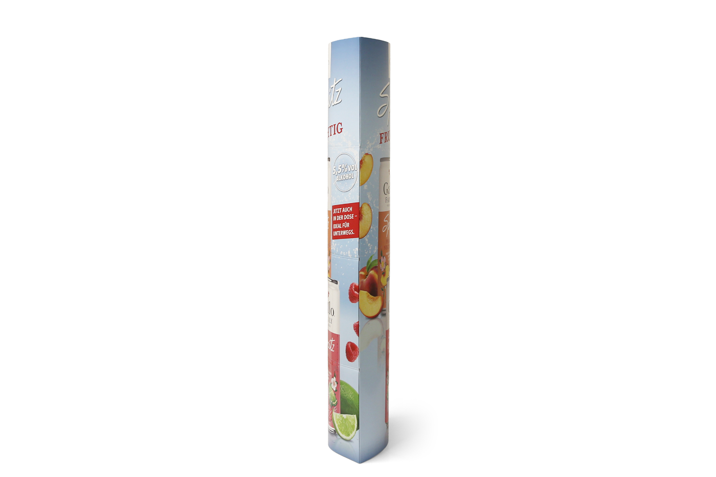 Cardboard Ellipse Display 500 x 1540 – side view Cardboard Ellipse Display 500 x 1540 – side view
