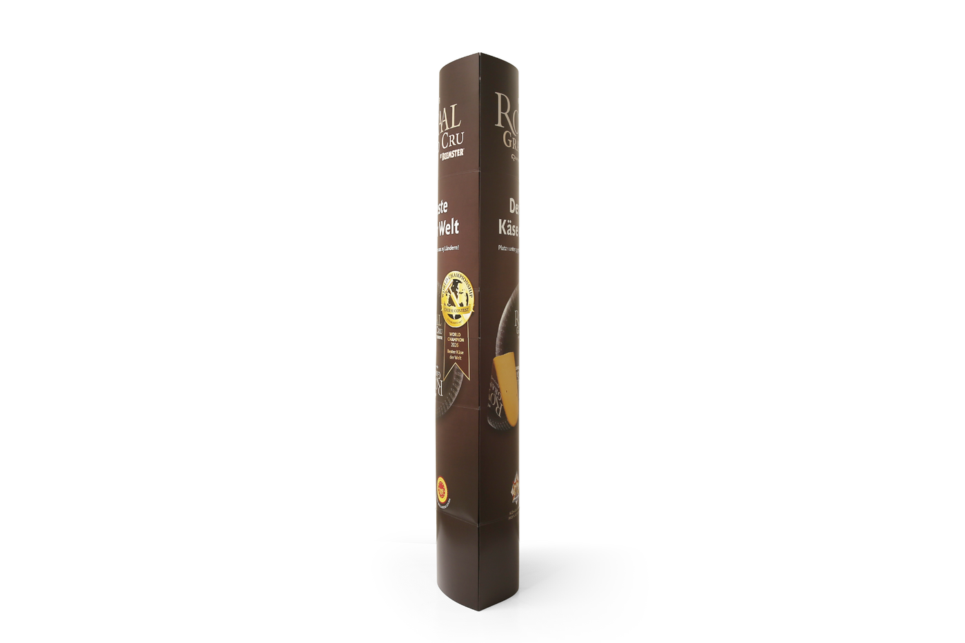 Cardboard Ellipse Display 500 x 1900 – side view Cardboard Ellipse Display 500 x 1900 – side view