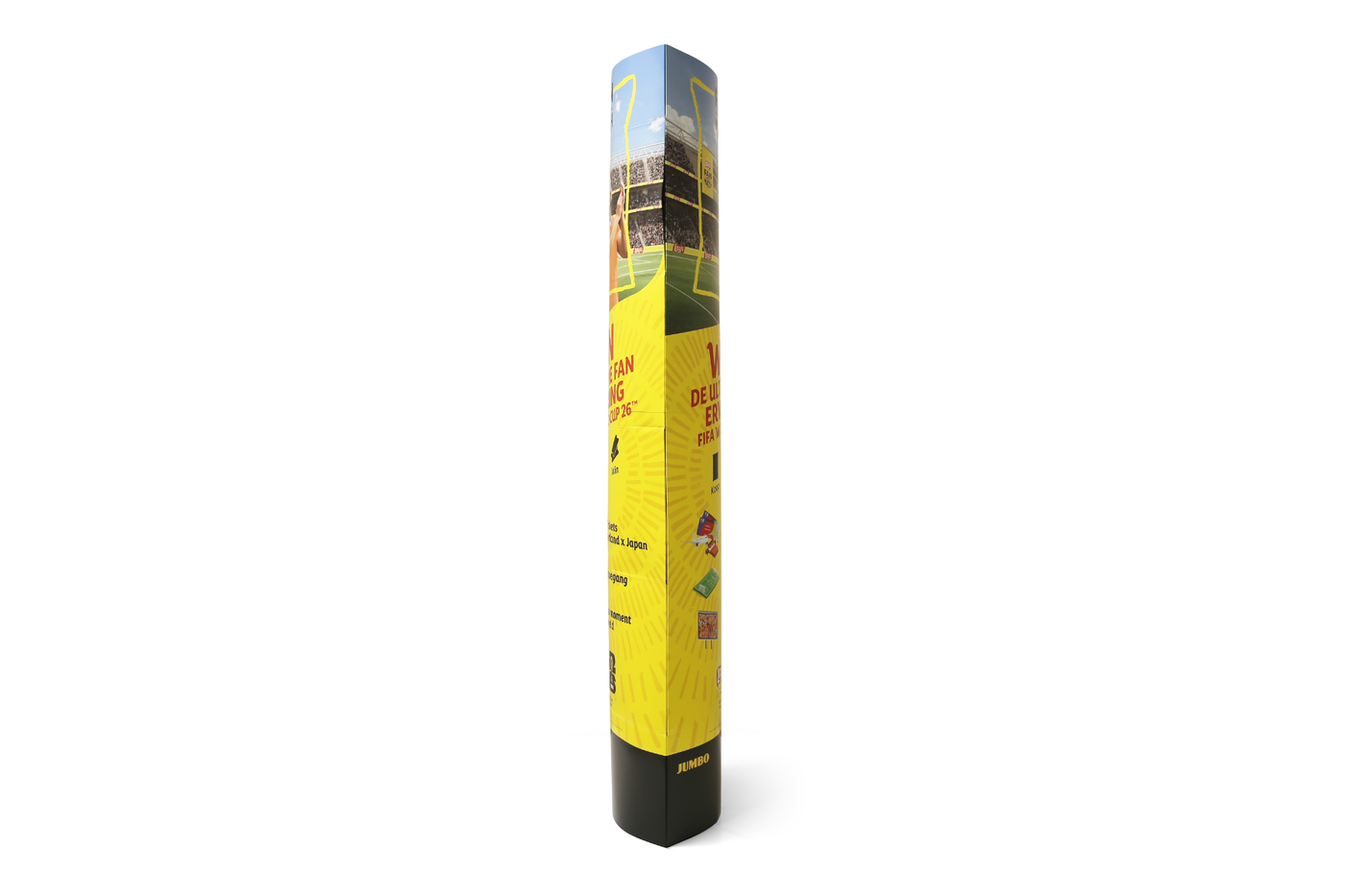 Cardboard Ellipse Display 650 x 2100 – side view Cardboard Ellipse Display 650 x 2100 – side view