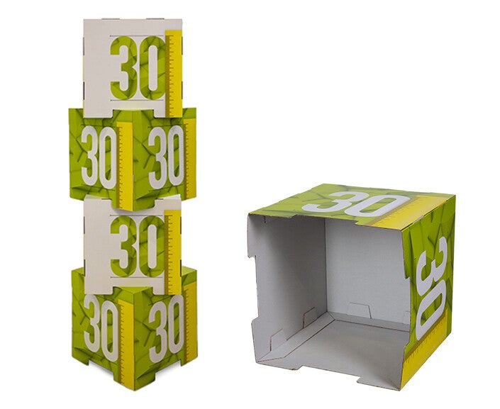 Stackable cubes half open | Different sizes | set of 4 cubes
