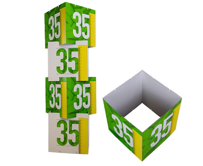 Stackable cubes open| Various sizes | Set of 4 cubes