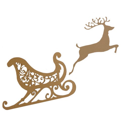 Arrensleigh with reindeer (2D)