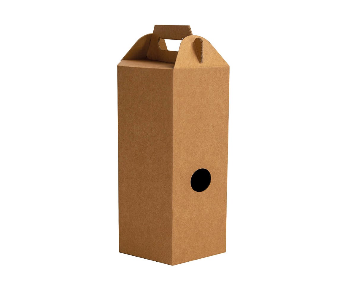 Asparagus packaging hexagon brown