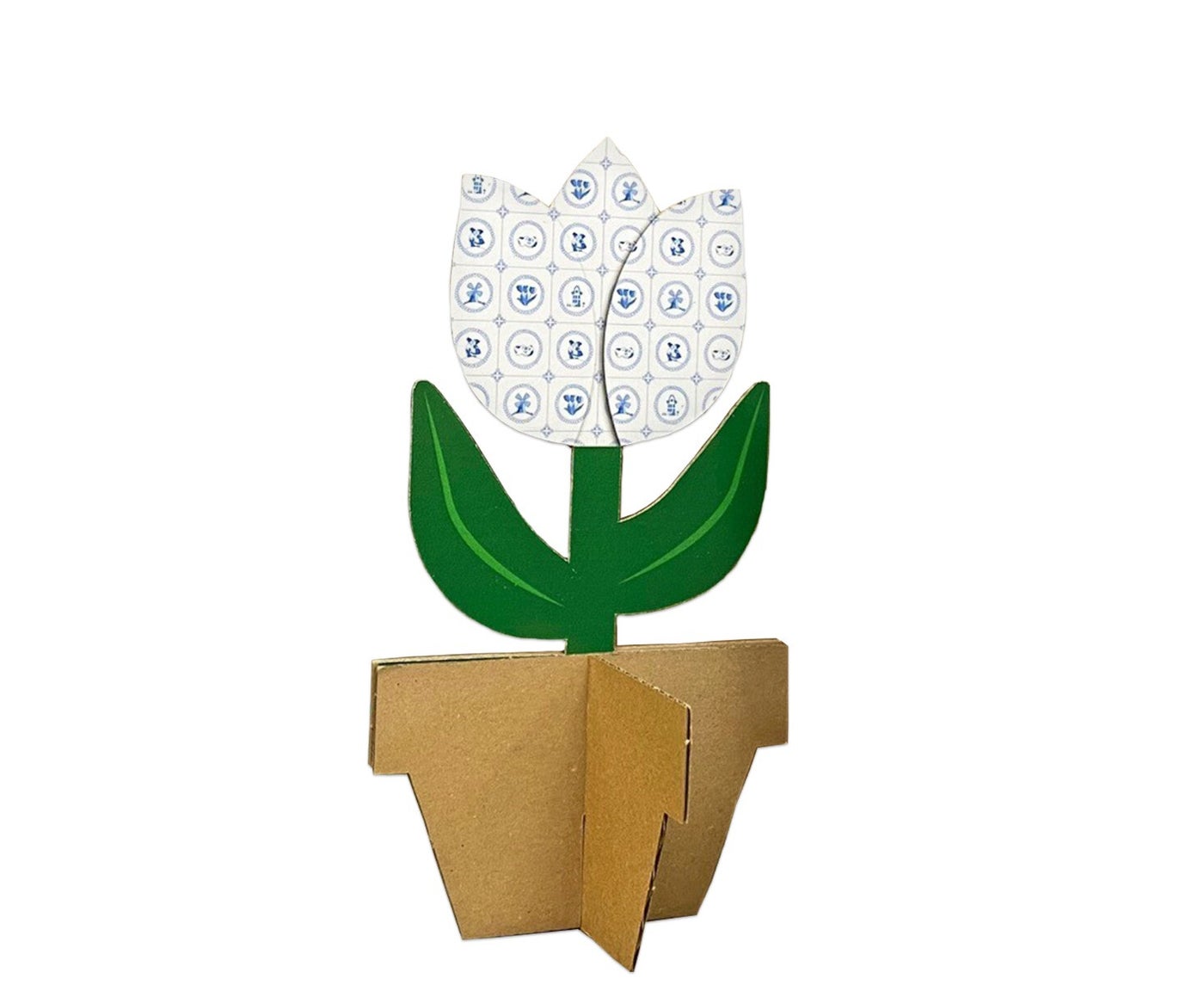 Delft blue tulip