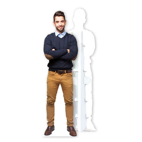 Lifesize cardboard cutout - without edge