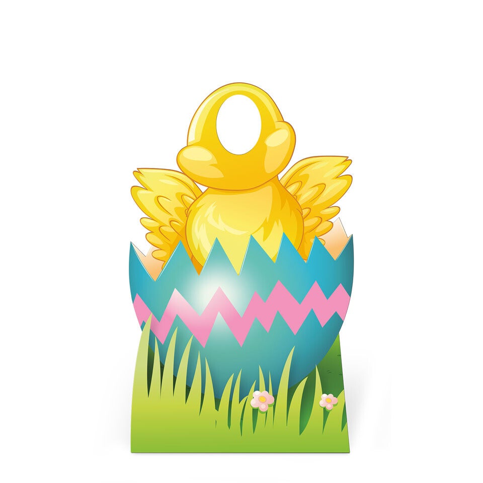 Kartonnen stand-in figuur van Paaskuiken