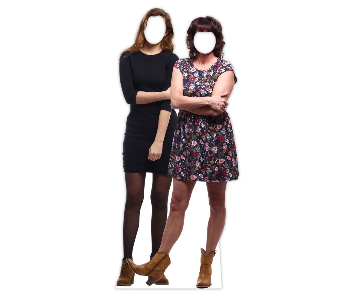 Life-size stand-in figure without white border