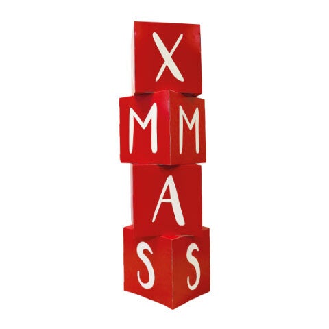 Stackable cubes XMAS | Set of 4 cubes