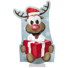 Cardboard reindeer CONTOUR Display | 173 cm high