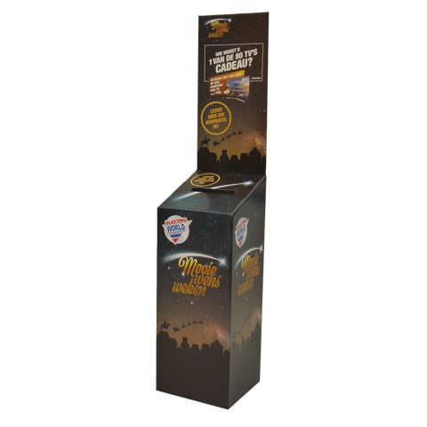 Return box / Donation box - high top card
