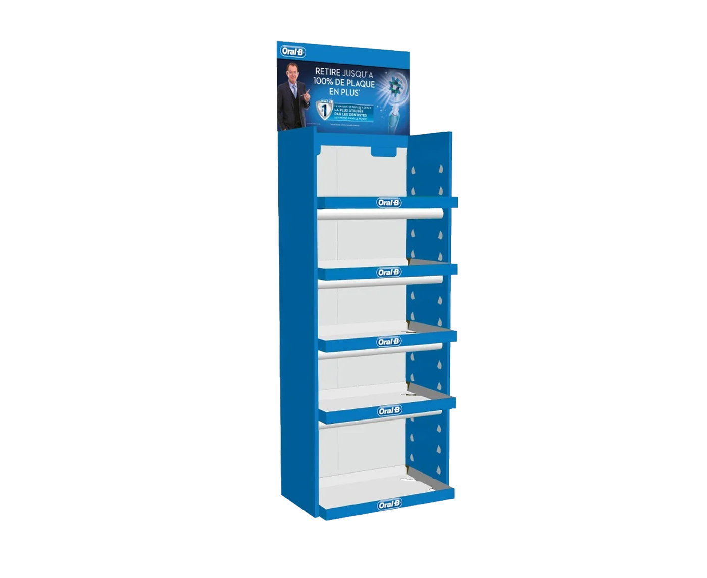 Pallet display with tubes LITE | 60 x 40 | up to 8 kg per tray | Various options