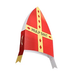 Cardboard Saint Nicholas mitre for children